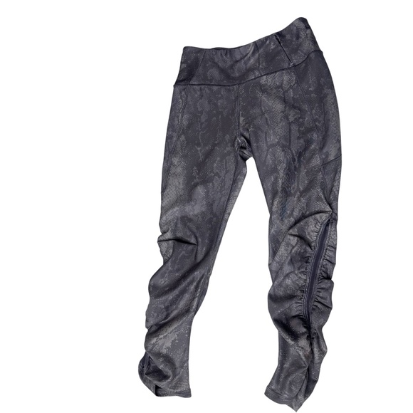 Calia Essential Collection rouched capris sharkpython  leggings Medium gray - Picture 2 of 9